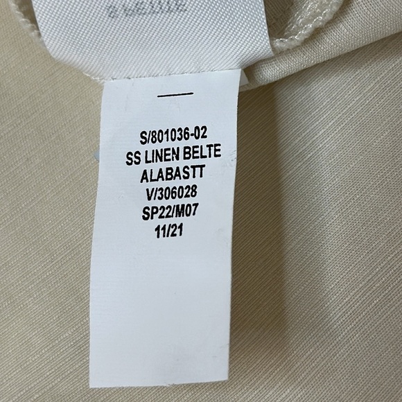 NWT Banana Republic Factory Linen Blend Shift Dress in Alabaster Size S Petite - Picture 16 of 16